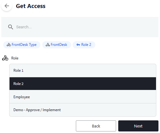 FD Get Access Dashboard