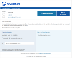 mail template recipient