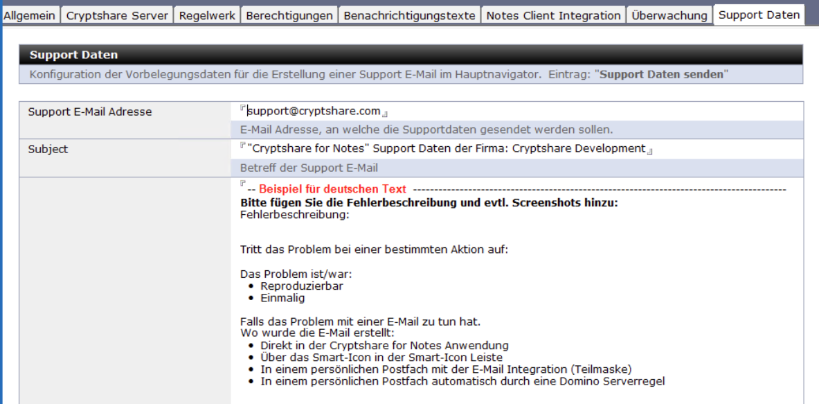Konf Support DE