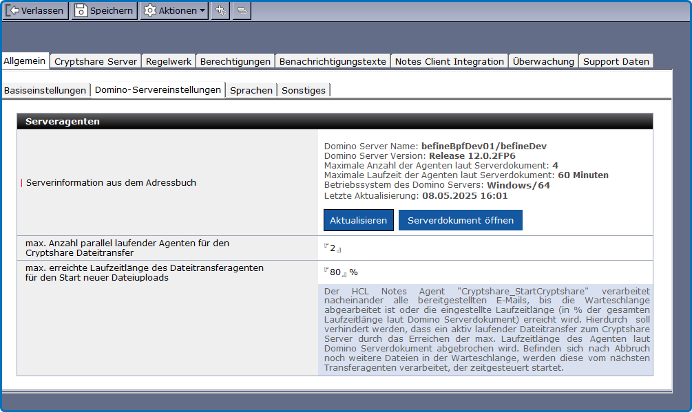 conf dominoserver de
