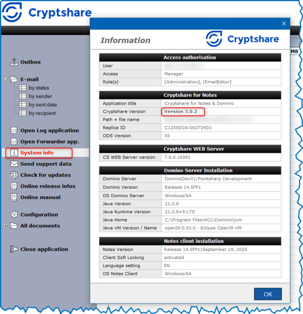 Cryptshare for Notes Version EN