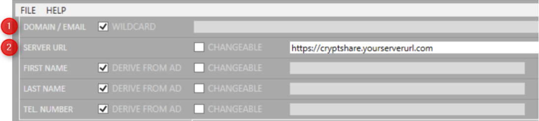 admin user config