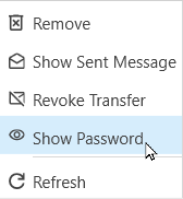 show password