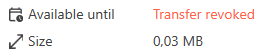 transfer revoked