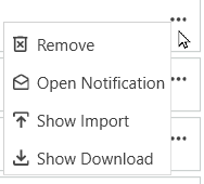 download show import