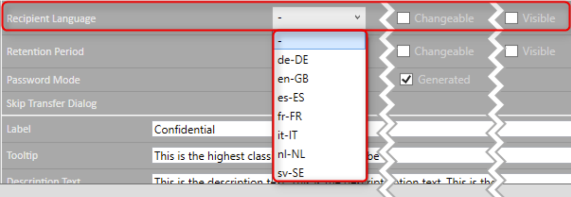 email classification language