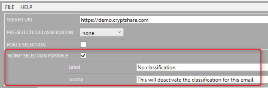 email classification none