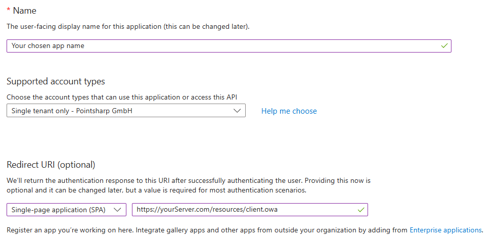 ms graph app reg param