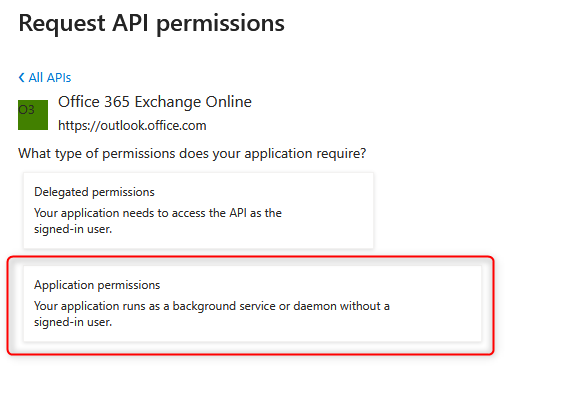 Application permissions