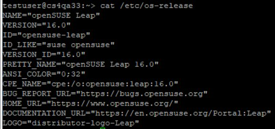 OpenSUSE 16.0