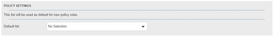 Policy settings filetype filter
