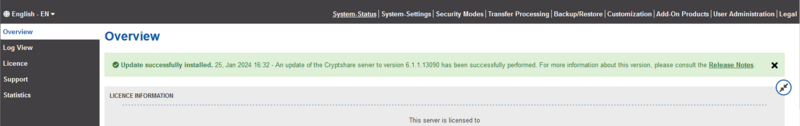 Successfulupdate en